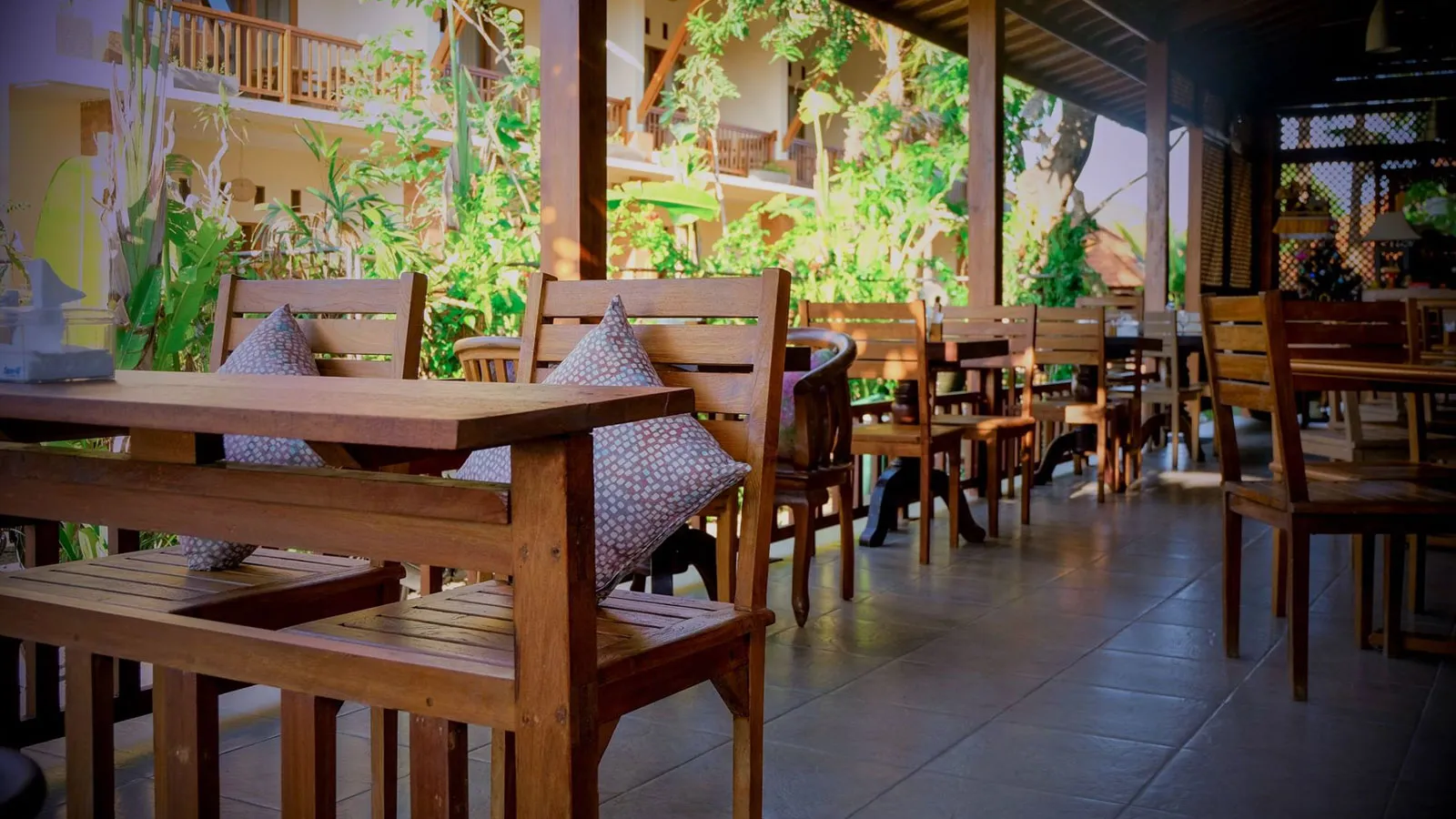 Restaurant at Mina Pelasa Hotel Legian Bali