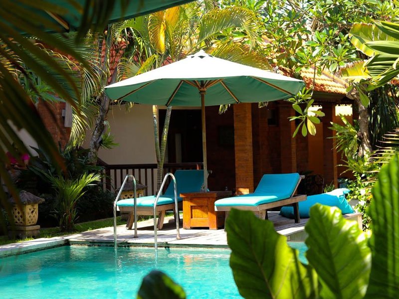 Swimming pool at Mina Pelasa Hotel Legian Bali